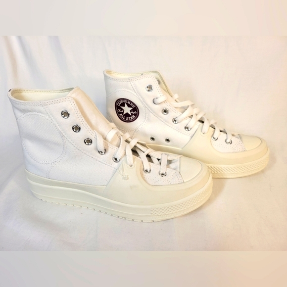 NWOB Chuck Taylor All Star Construct Colorblock White - Picture 1 of 7